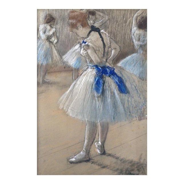 Impression Photo Edgar Degas, Danseuse de ruban bleu (Devant)