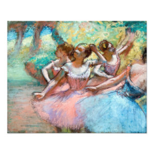 Impression Photo Edgar Degas - Quatre Ballerinas sur scène