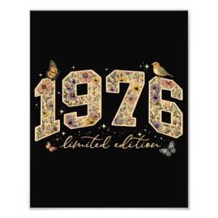 Impression Photo Édition limitée 50e anniversaire floral 1976