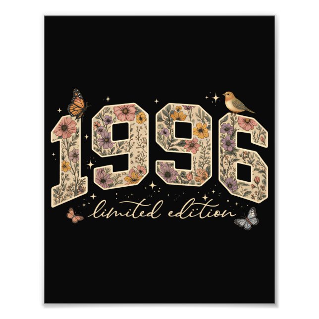 Impression Photo Édition limitée Florale 30e Anniversaire 1996 (Devant)