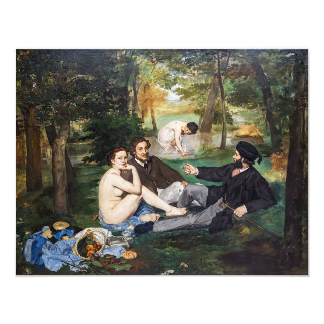Impression Photo Edouard Manet - Déjeuner sur l'herbe (Devant)
