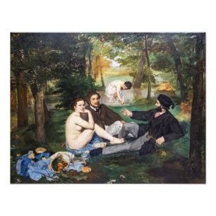 Impression Photo Edouard Manet - Le Déjeuner sur l'herbe