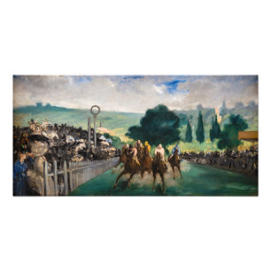 Impression Photo Edouard Manet - Les Courses à Longchamp
