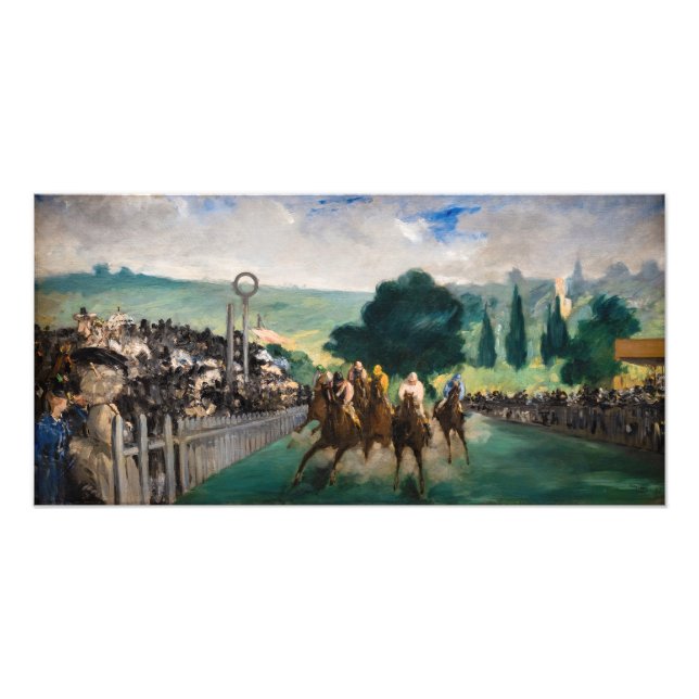 Impression Photo Edouard Manet - Les Courses à Longchamp (Devant)