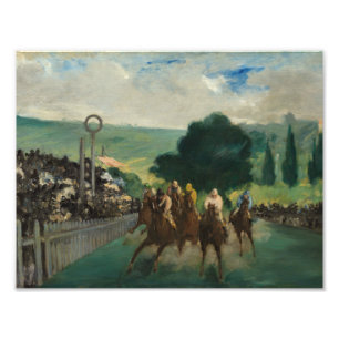 Impression Photo Edouard Manet - Les courses à Longchamp