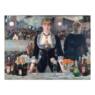 Impression Photo Edouard Manet - Un bar aux Folies-Bergere