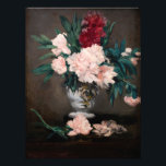 Impression Photo Edouard Manet - Vase de pivoines sur petit piédest<br><div class="desc">Vase de pivoines sur un petit piédestal / Vase de pivoines sur piedouche - Edouard Manet,  Huile sur toile,  1864</div>