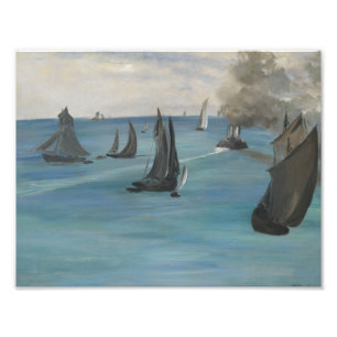 Impression Photo Edouard Manet - Vue Mer, Temps Calme