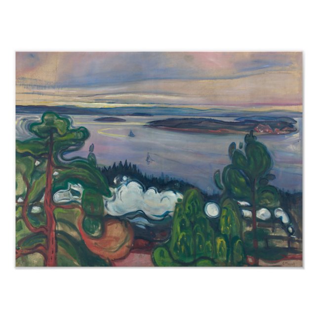 Impression Photo Edvard Munch - Fumée de train (Devant)