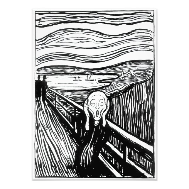 Impression Photo Edvard Munch - La lithographie de cri (Devant)