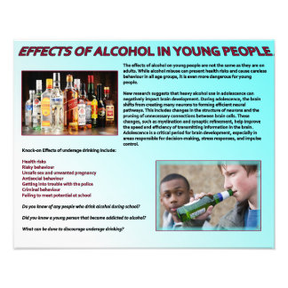 Impression Photo Effets de l'alcool sur les jeunes