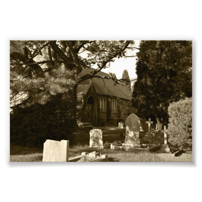 Impression Photo Église Saint-Jean-Baptiste, Rogerstone (Devant)