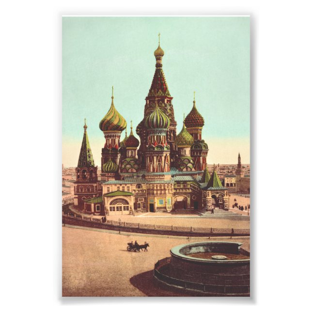 Impression Photo Eglise St Basil, Carré rouge Moscou (Devant)