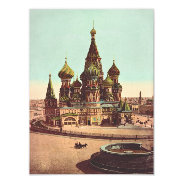 Impression Photo Eglise St Basil, Carré rouge Moscou (Devant)