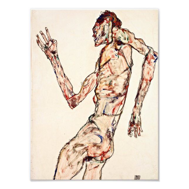 Impression Photo Egon Schiele - La danseuse (Devant)
