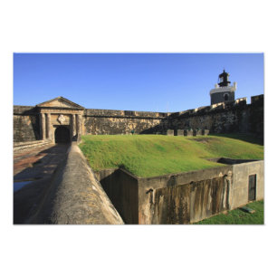 Impression Photo El Morro, château San Felipe, pont-levis, avant