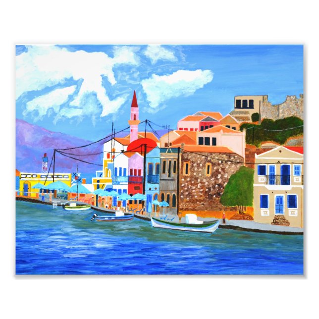 Impression Photo Élargissement des photos de la côte grecque (Devant)