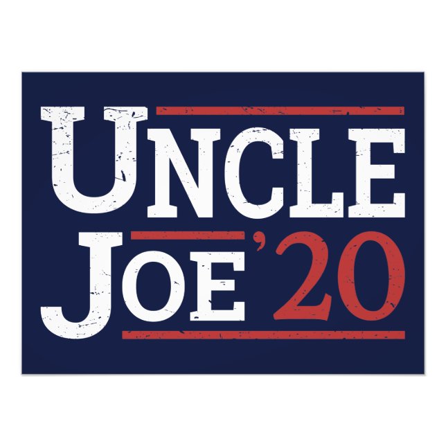 Impression Photo Élection 2020 - Oncle Joe (Devant)