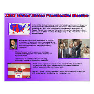 Impression Photo Élection présidentielle des États-Unis de 1992