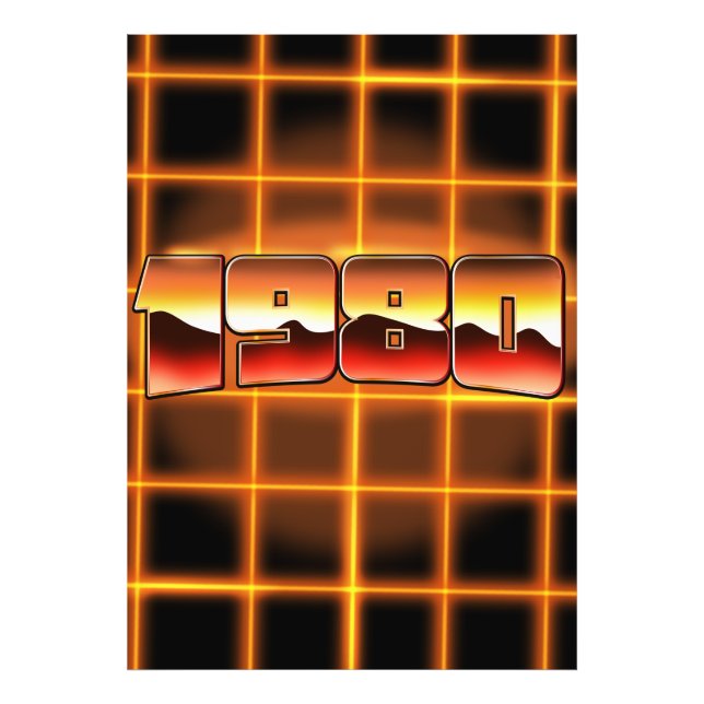 Impression Photo Électronique 1980 (Devant)