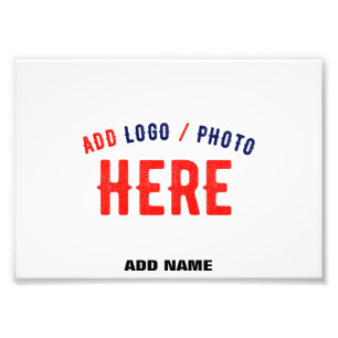 IMPRESSION PHOTO ÉLÉGANT BLANC PERSONNALISABLE MODERNE MARQUE VÉRIF