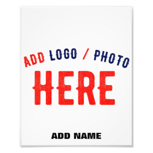 IMPRESSION PHOTO ÉLÉGANT BLANC PERSONNALISABLE MODERNE MARQUE VÉRIF