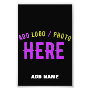IMPRESSION PHOTO ÉLÉGANT NOIR PERSONNALISABLE MARQUE VERIFIE MODERN