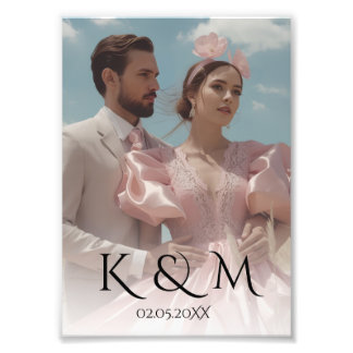 Impression Photo Elegant Pastel Vintage picture Wedding