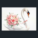 Impression Photo Elegant Swan with Roses<br><div class="desc">This elegant illustration features a graceful white swan adorned with a delicate bouquet of soft pink roses, symbolizing love, beauty, and timeless romance. Perfect for weddings, anniversaries, Valentine’s Day, and refined home décor, this artwork adds a gentle and sophisticated touch to any space. Ideal as wall art, greeting cards, invitations,...</div>