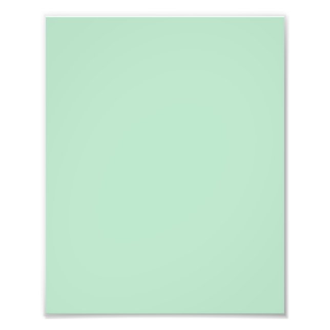 Impression Photo Élégante affiche verte de la Menthe Imprimer (Devant)