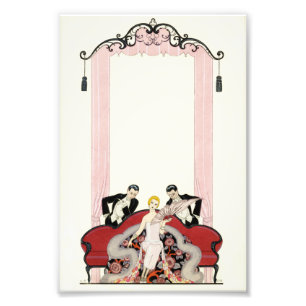 Impression Photo Elégante dame à Paris Art Déco