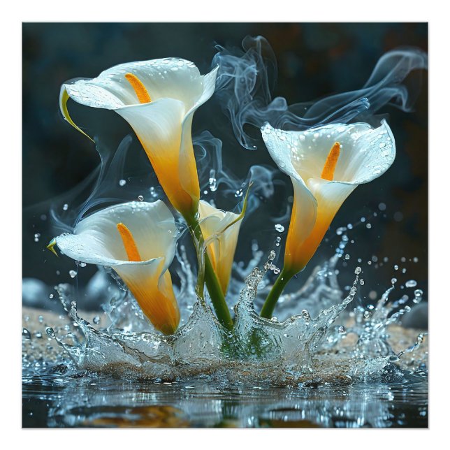 Impression Photo Élégants lis calla (Devant)