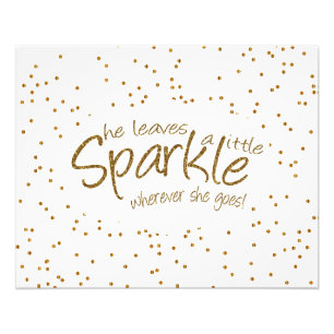 Impression Photo Elle Feuille un peu étincelante partout où elle va