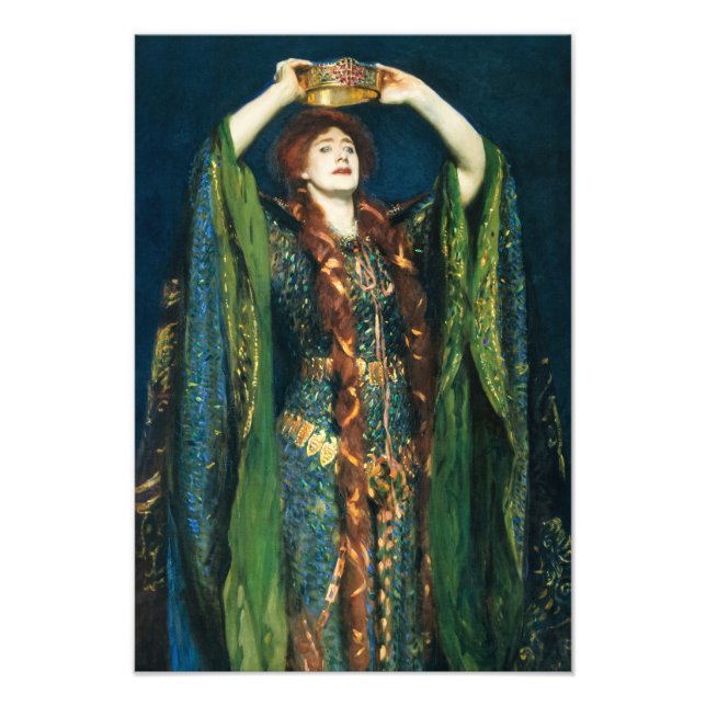 Impression Photo Ellen Terry en Lady Macbeth par John Singer Sargen (Devant)