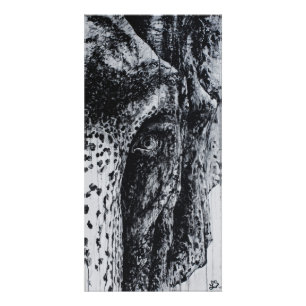 Impression Photo Ellie Elephant Asiatique Faune Jungle Animal Art