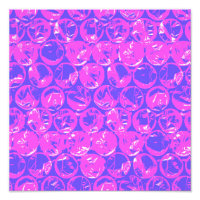 Emballage de bulle pop art violet