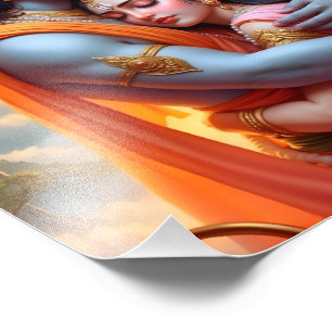 Impression Photo Embrace divine : Union de Ram et Sita