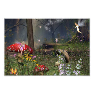 Impression Photo Empreinte de fées forestières