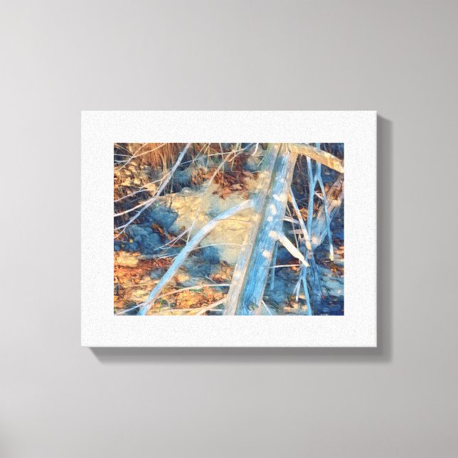 Impression photo en bois flotté riverain (Recto)