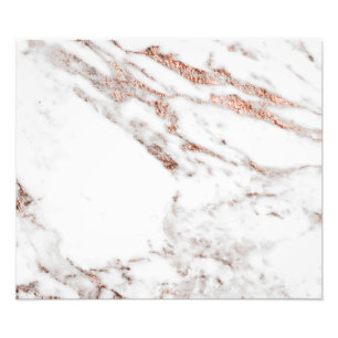 Impression photo en or rose