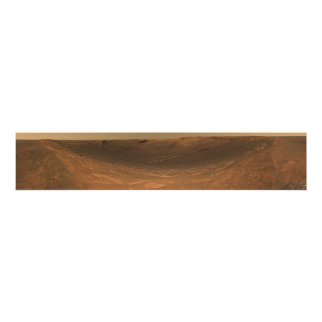 Impression Photo Endurance du cratère d'impact à la surface de Mars (Devant)