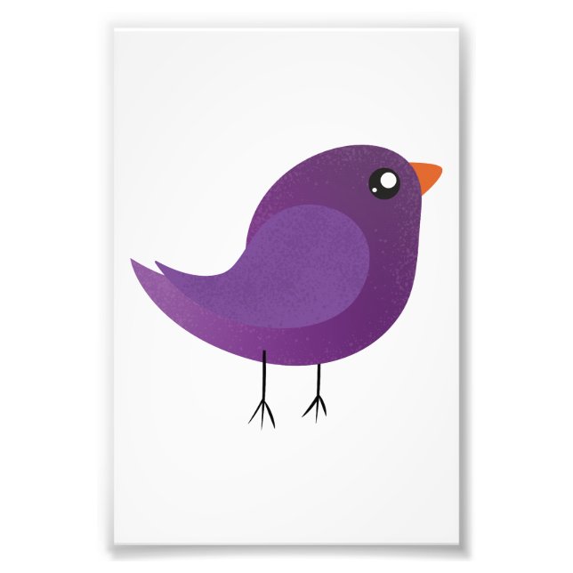 Impression Photo Enfants oiseau mignon  (Devant)