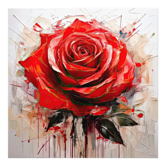 Impression Photo Enhancing Decor with Blooming Rose Designs (Devant)
