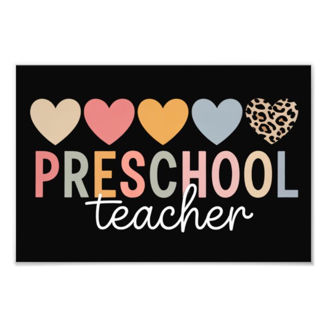 Impression Photo Enseignant Maternelle Rentrée Scolaire  (Devant)