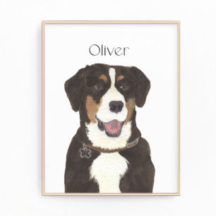 Impression Photo Entlebucher Mountain Dog Art