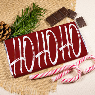 Impression Photo Enveloppe chocolat de Noël rouge moderne Hersheys