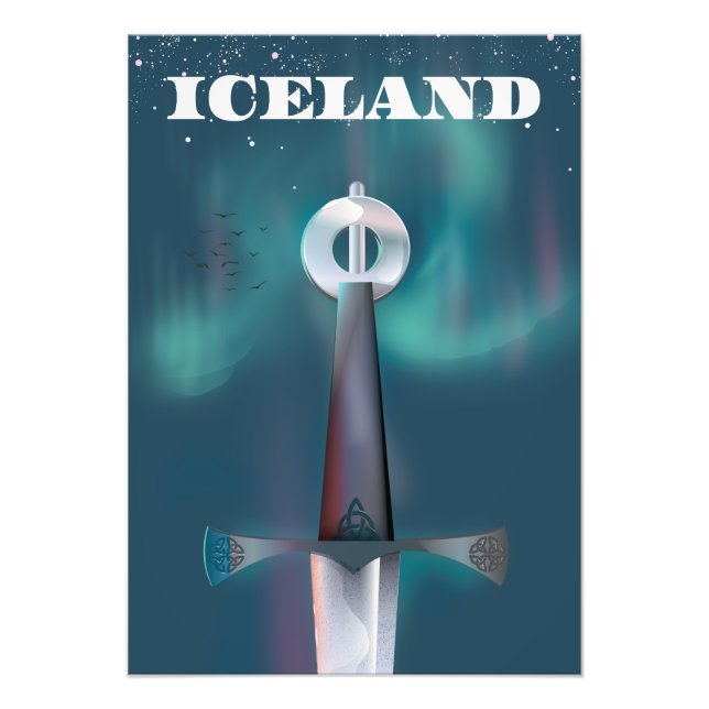 Impression Photo Épée médiévale d'Islande (Devant)