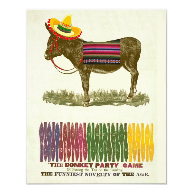 Impression Photo Éplucher la queue sur l'âne (Devant)