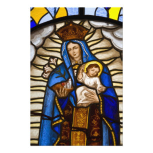 Impression Photo Equateur, Quito. Statue de la Vierge ailée