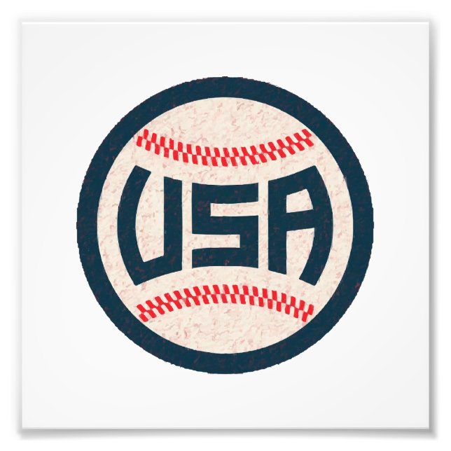 Impression Photo Équipe de baseball USA (Devant)